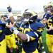 Michigan running back Dennis Norfleet celebrates with his team after Michigan beat Air Force 31-25 at Michigan Stadium on Saturday. Melanie Maxwell I AnnArbor.com